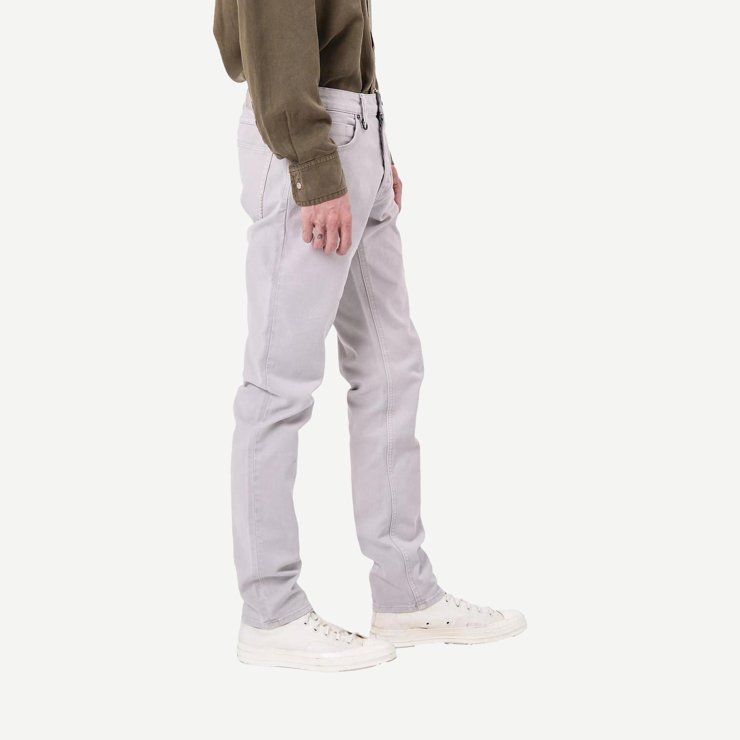 Lou Slim Twill - Chalk - Galvanic.co