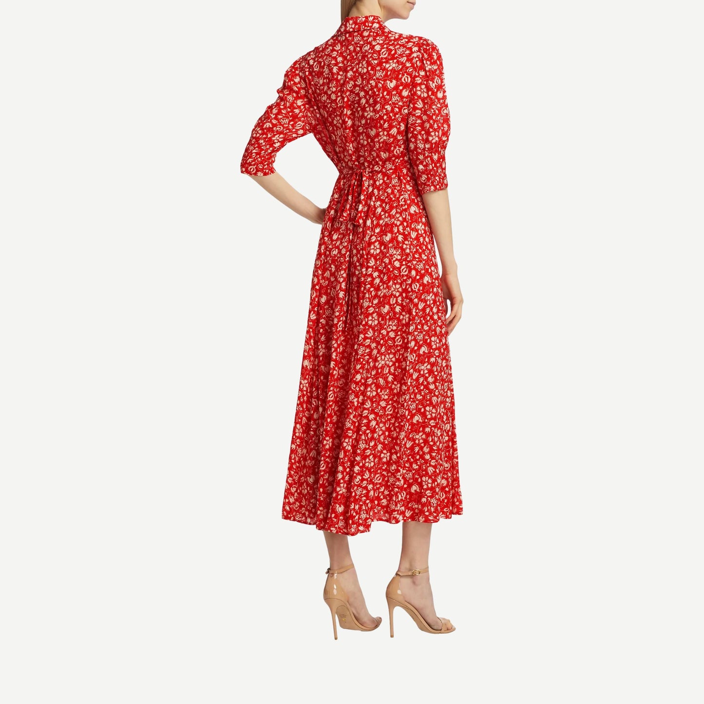 Bloom Dress - Amelie Floral Red - Galvanic.co
