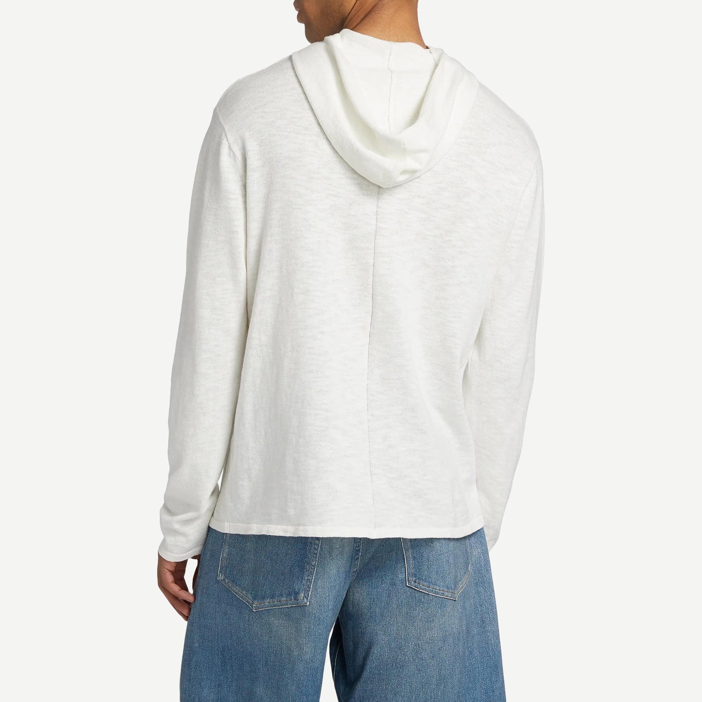 Linen Blend Classic Hoodie - Chalk - Galvanic.co