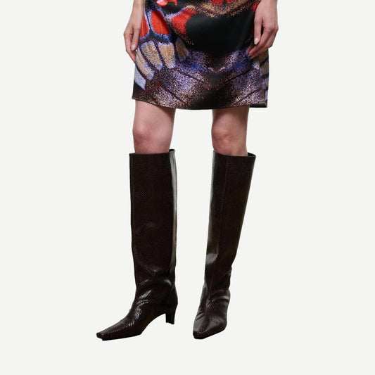 Wally Boot - Espresso Snake - Galvanic.co
