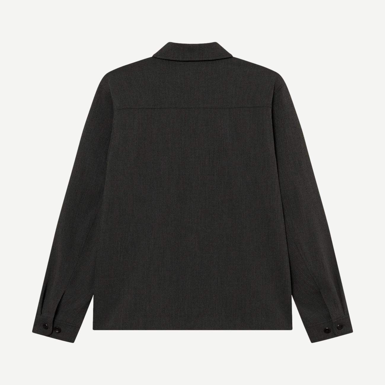 Marseille Textured Jacket - Dark Grey Melange