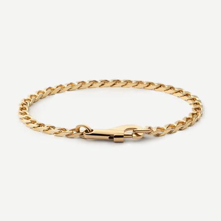 4mm Snap Chain Bracelet - Gold Vermeil - Galvanic.co