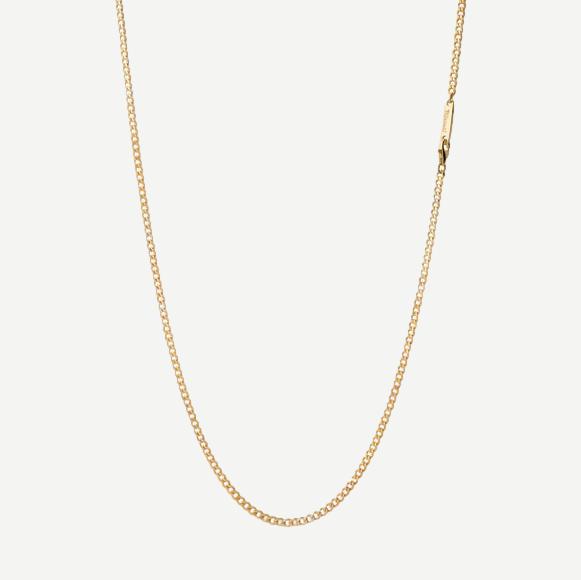 3mm Cuban Chain Necklace - Polished Gold Vermeil 24in - Galvanic.co