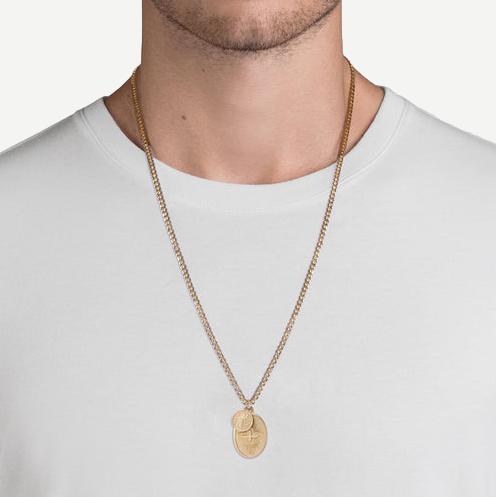 Dove Pendant Necklace, Gold Vermeil, Matte, 24in.
