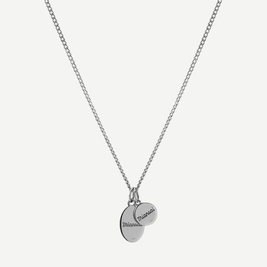 Croix + Mini St Christopher Pendant Necklace, Sterling Silver, Polished, 24in. - Galvanic.co