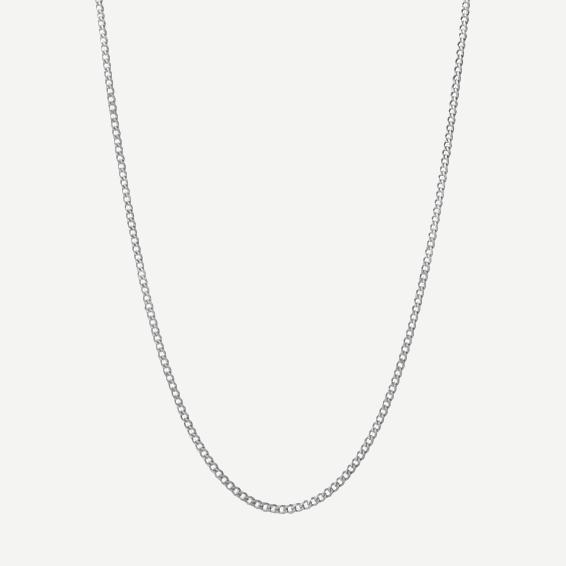 3mm Cuban Chain Necklace - Oxidized Sterling 24in - Galvanic.co