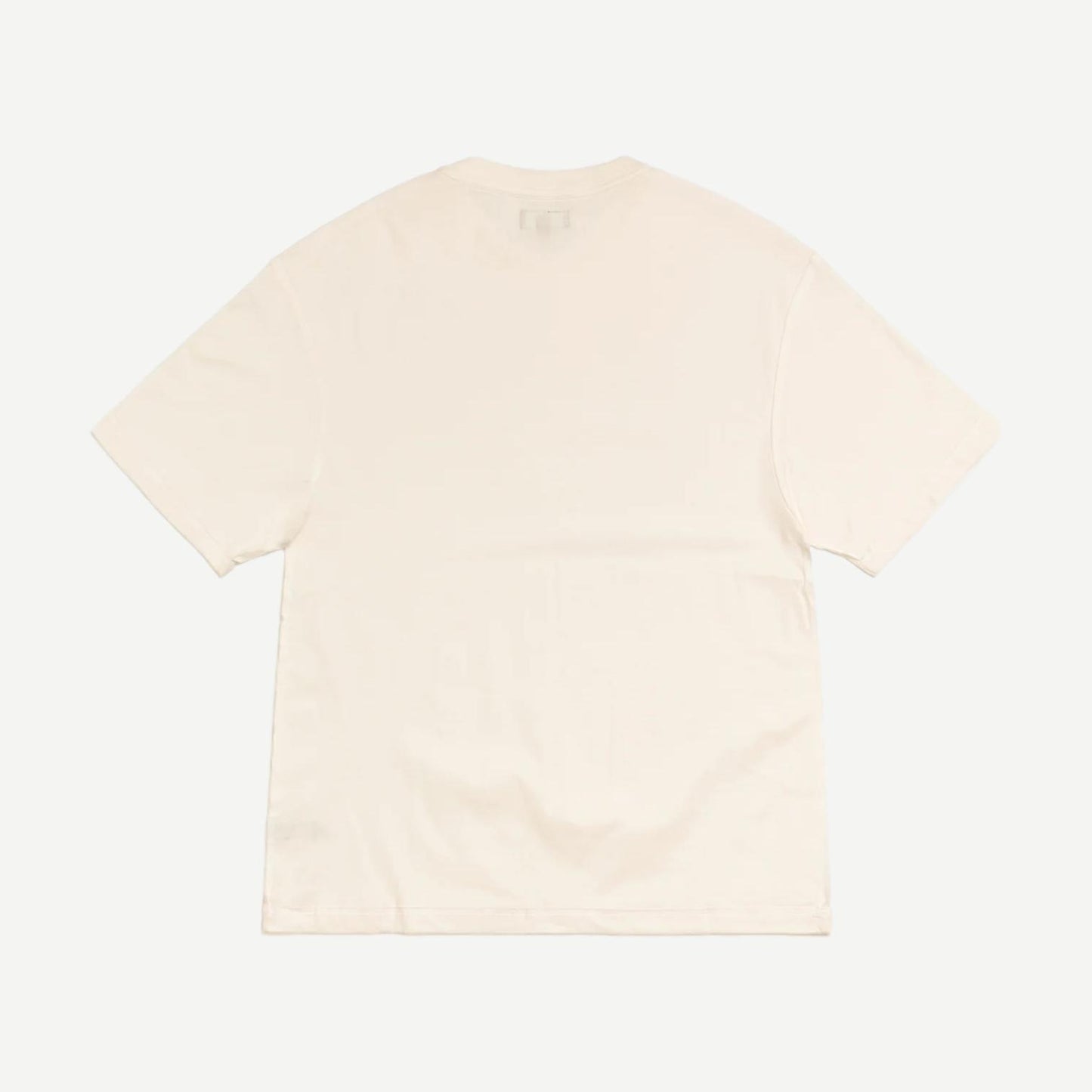 Stussy Lazy SS Tee in white, short sleeve T-shirt with minimalist design, casual style, and soft cotton fabric.