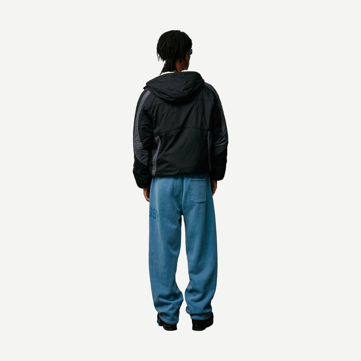 Faded Graphic Fleece Pant - Washed Navy - Galvanic.co