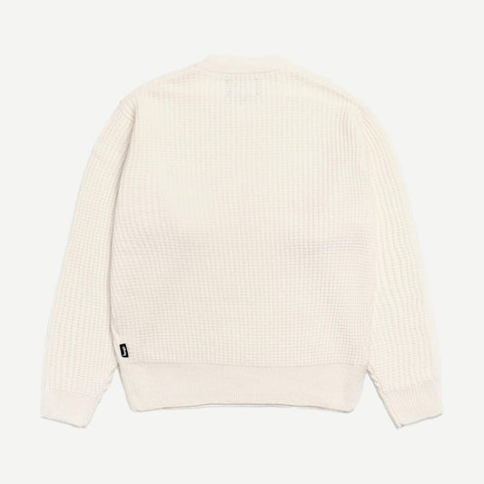 Waffle Cashmere Sweater - Ivory - Galvanic.co
