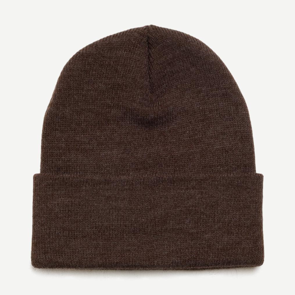 Stock Cuff Beanie - Heather Brown