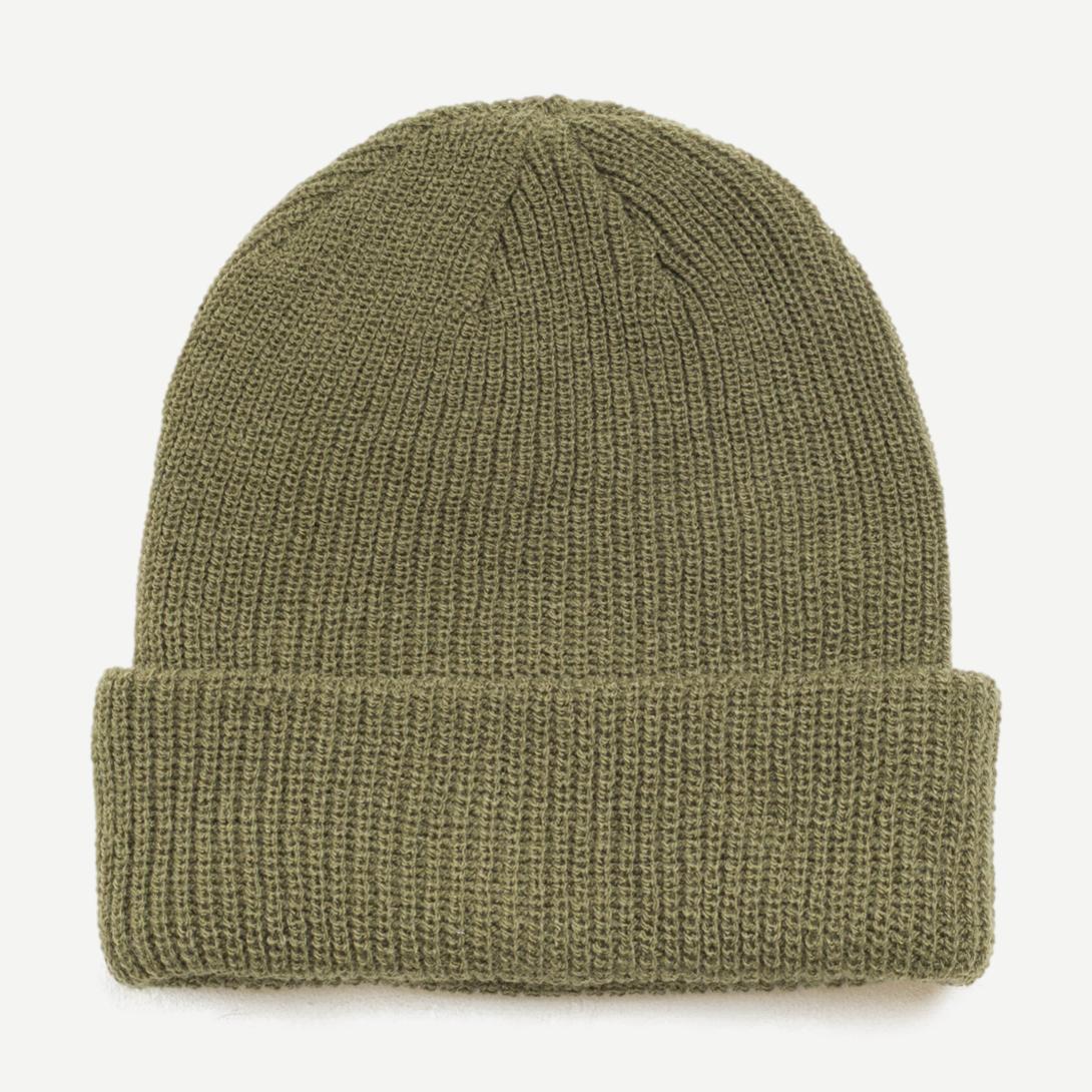 Basic Cuff Beanie - Dark Olive