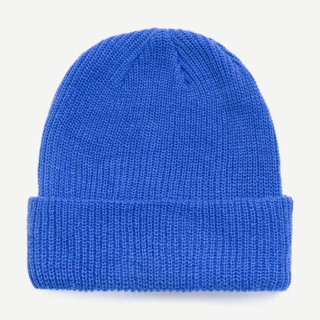Basic Cuff Beanie - True Blue - Galvanic.co