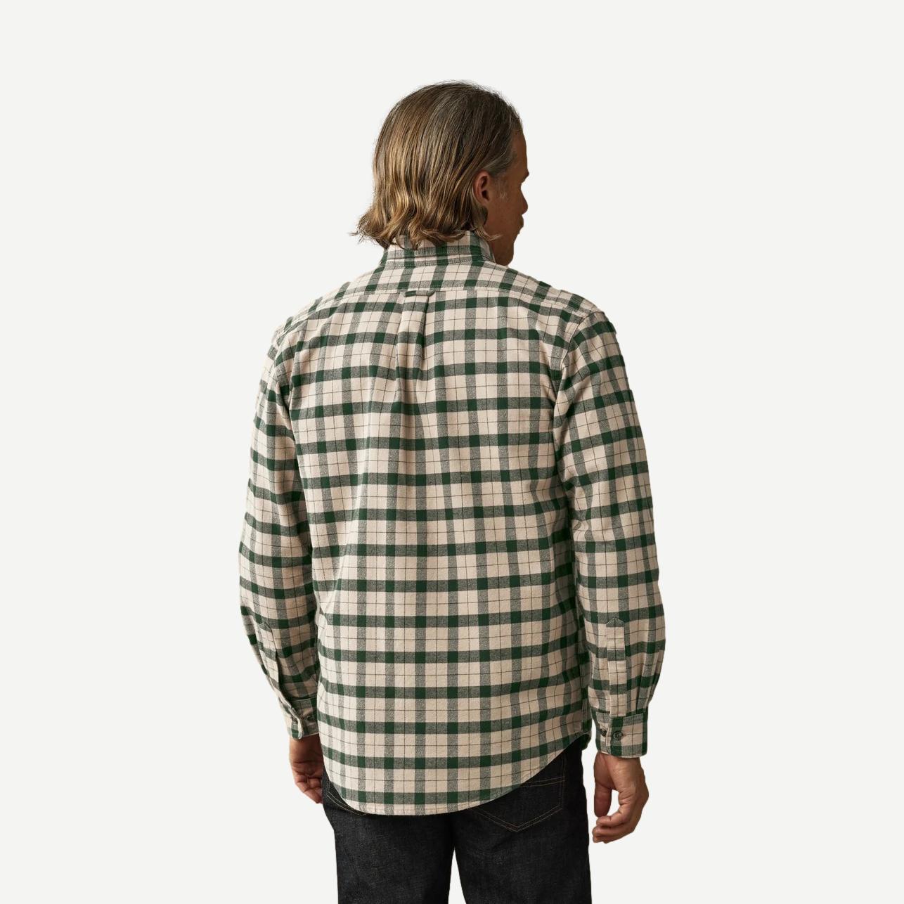 Alaskan Guide Shirt - Oatmeal / Pine Plaid - Galvanic.co