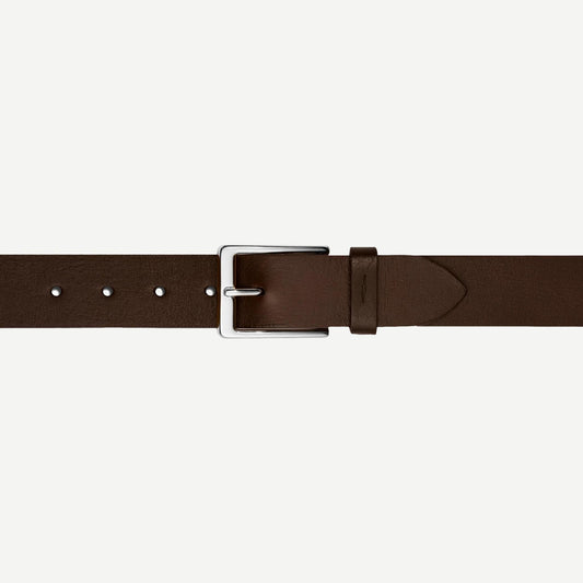 1 1/2" Lightning Bolt Keeper Belt - Deep brown - Galvanic.co