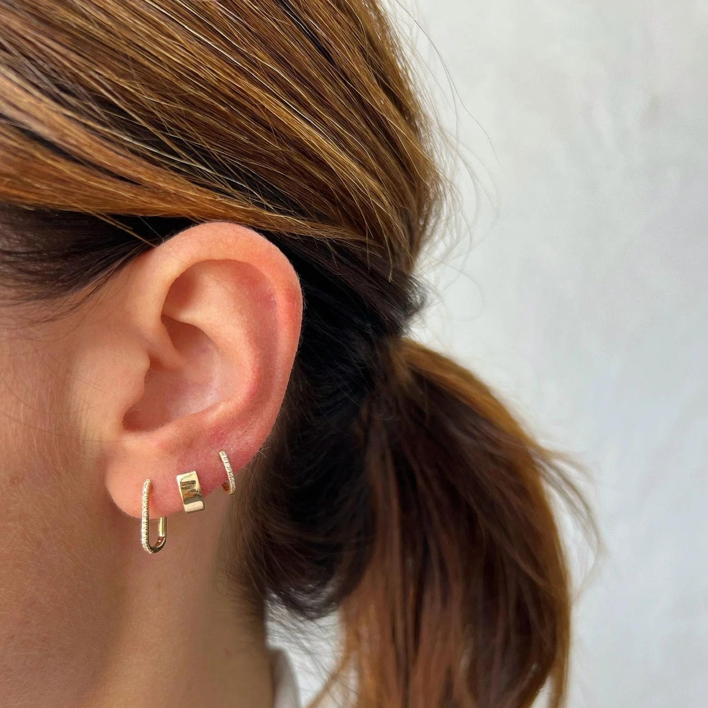 14KY Diamond Mini Huggie Earring - Galvanic.co