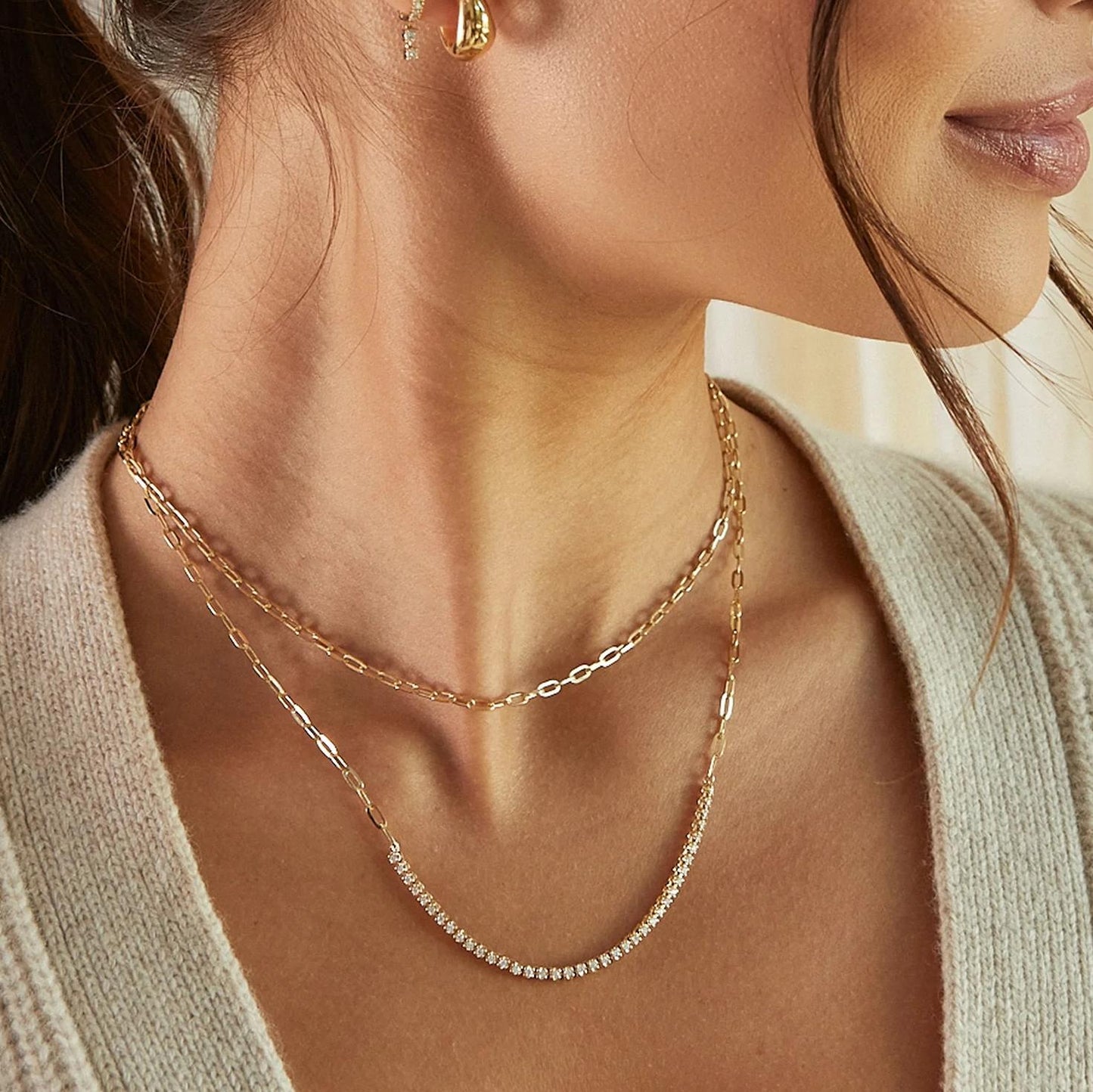 14KY Mini Link Necklace - Galvanic.co