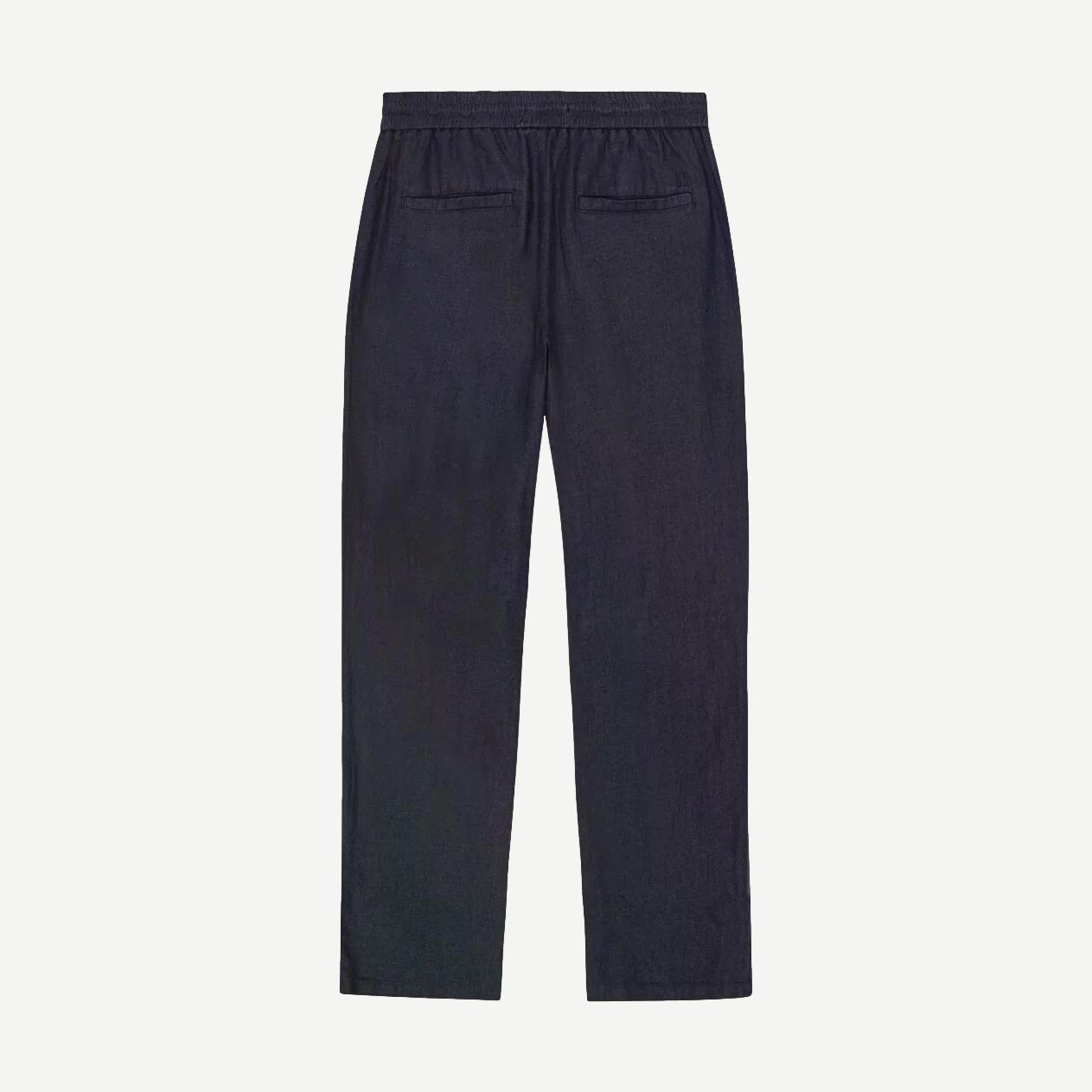 Patrick Linen Pants - Dark Navy - Galvanic.co