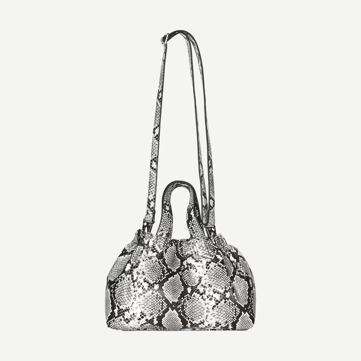 Saemmi Midi Bag - Black & White Snake