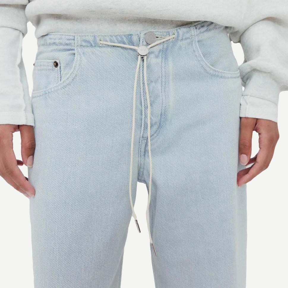 Still Here Cool Jean in Cloud Vintage Blue denim, showcasing a stylish blue denim pant with a relaxed fit and vintage wash.