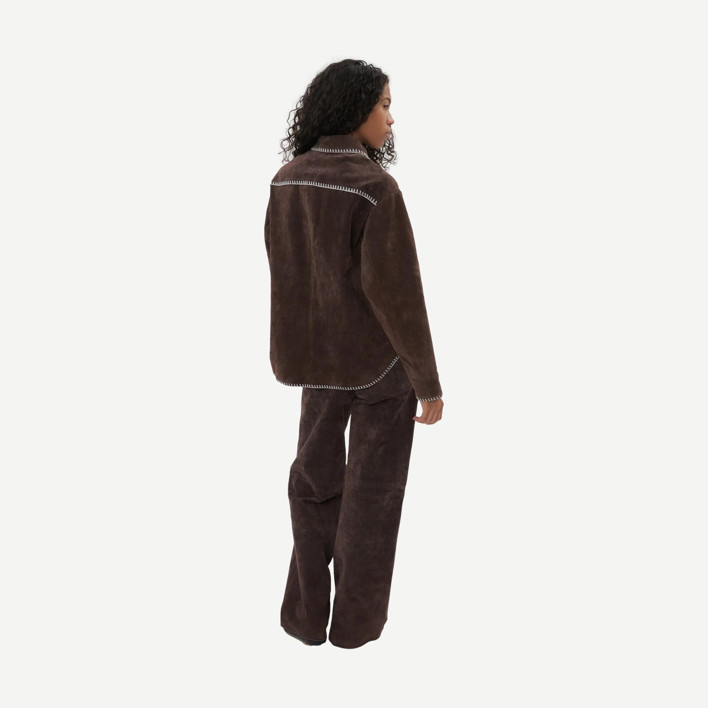 Western Shirt - Chocolate Brown