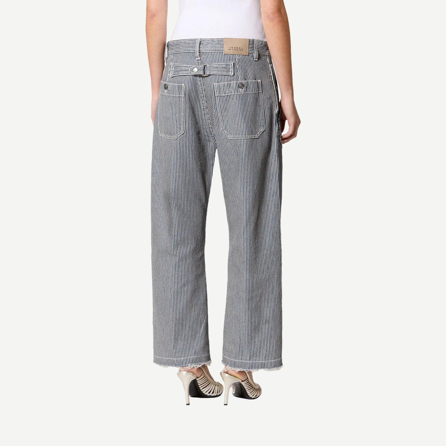 Ermina Pant - Blue/White