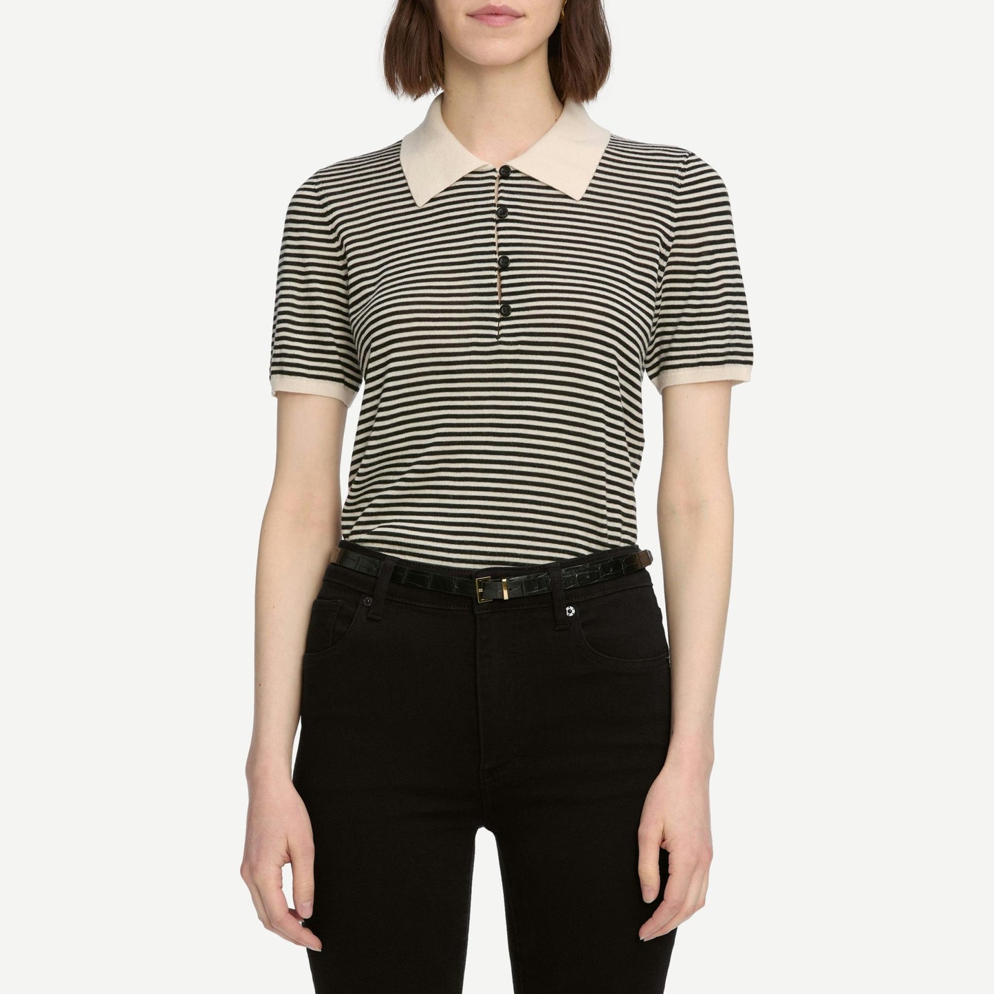The Smart Polo - Cream Multi - Galvanic.co