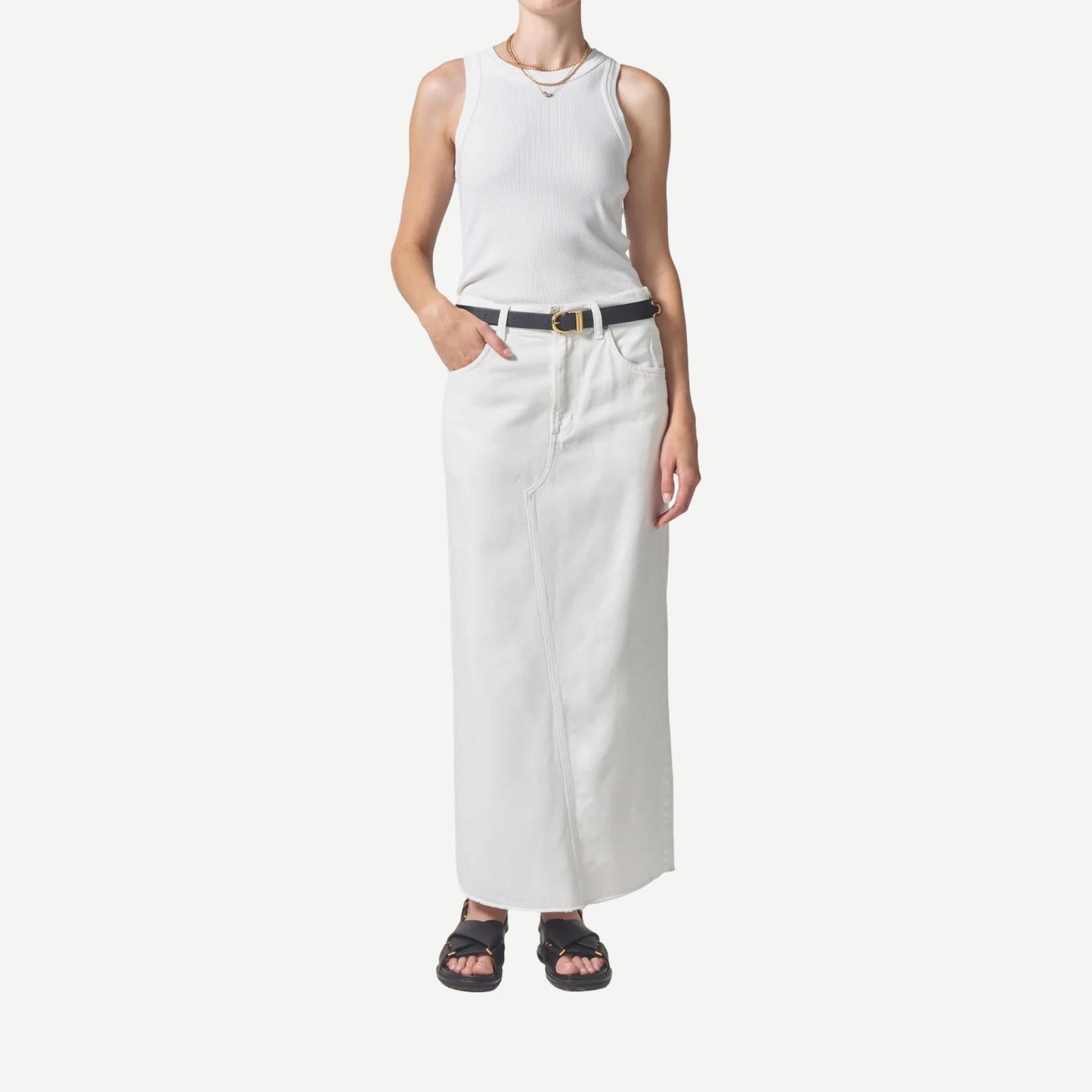 Circolo Reworked Maxi Skirt - Cannoli - Galvanic.co