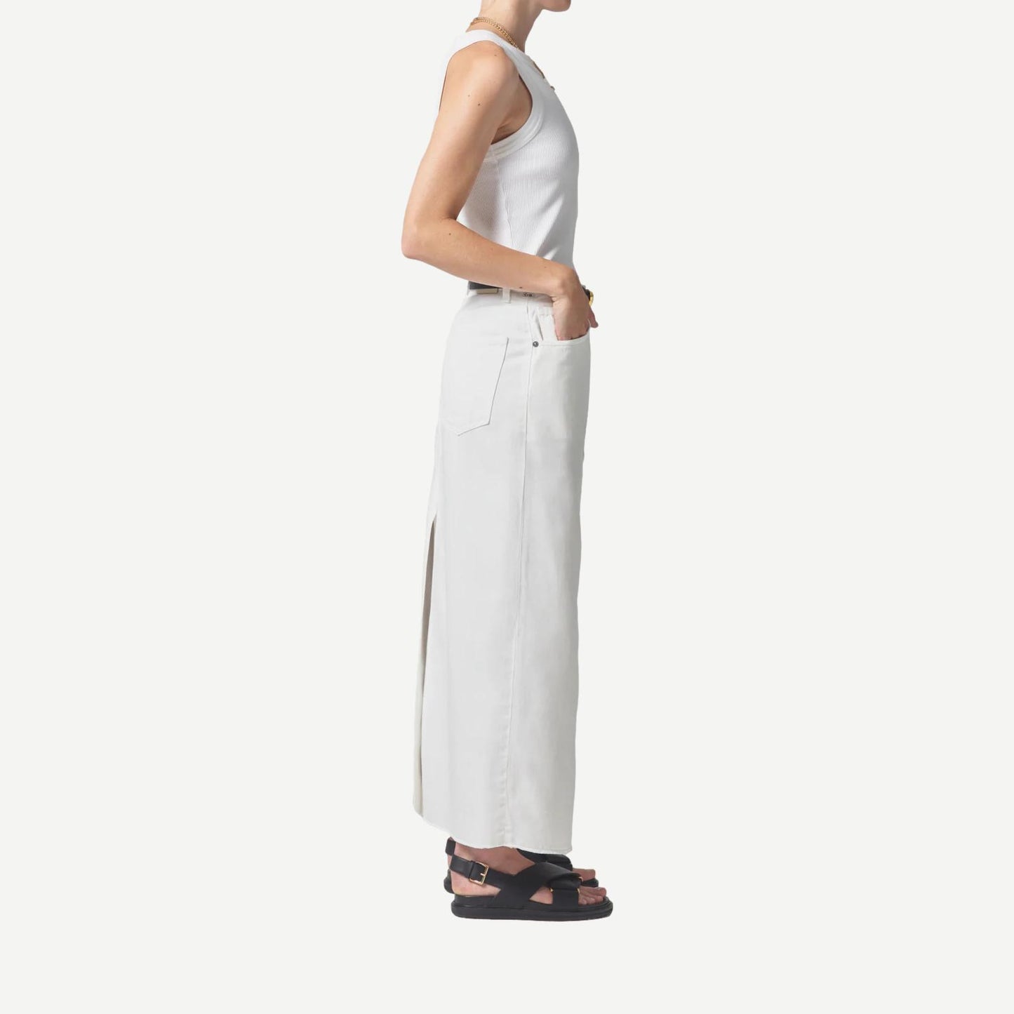 Circolo Reworked Maxi Skirt - Cannoli - Galvanic.co