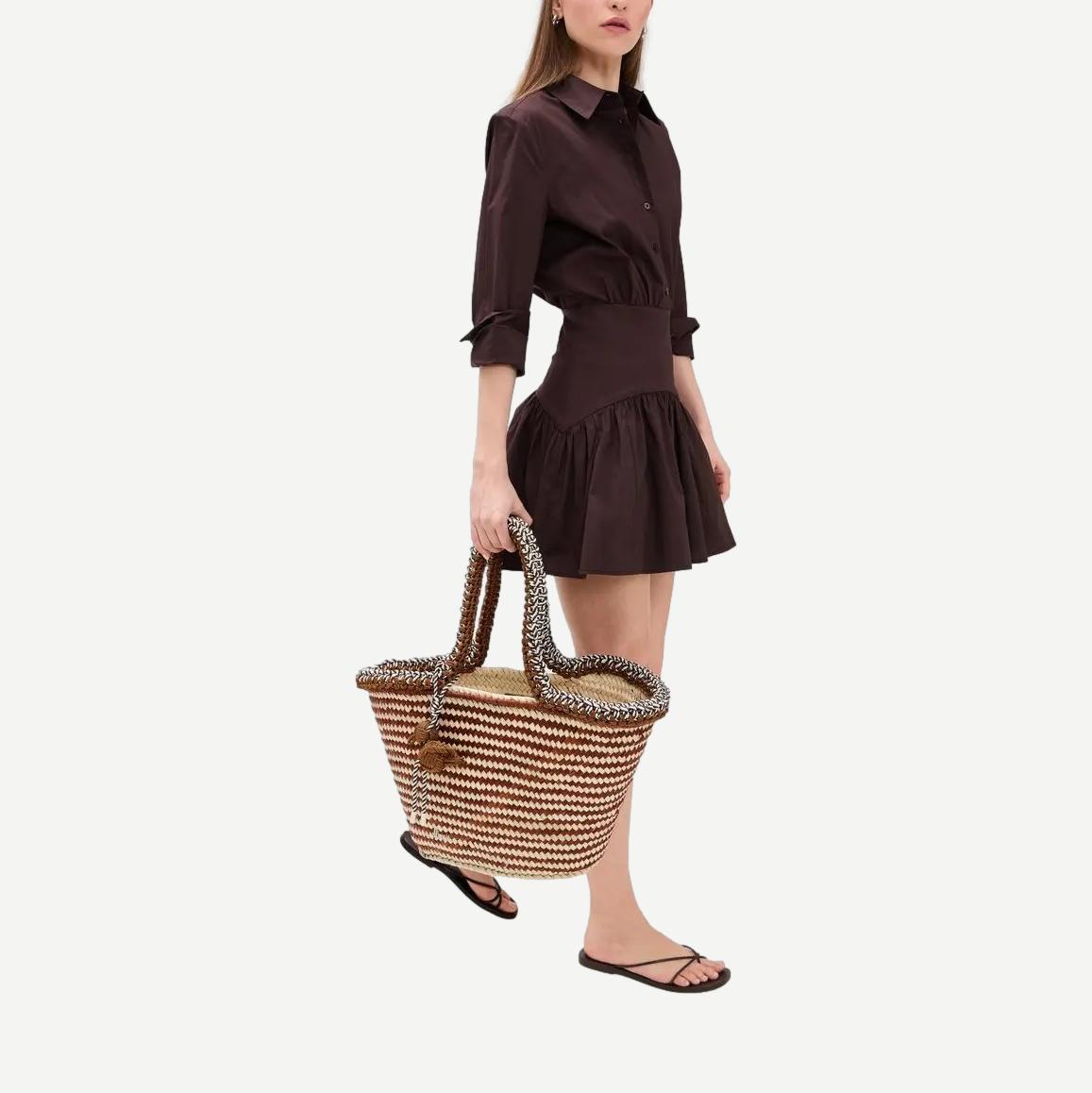 Dee Dee Maxi Basket - Chocolate - Galvanic.co