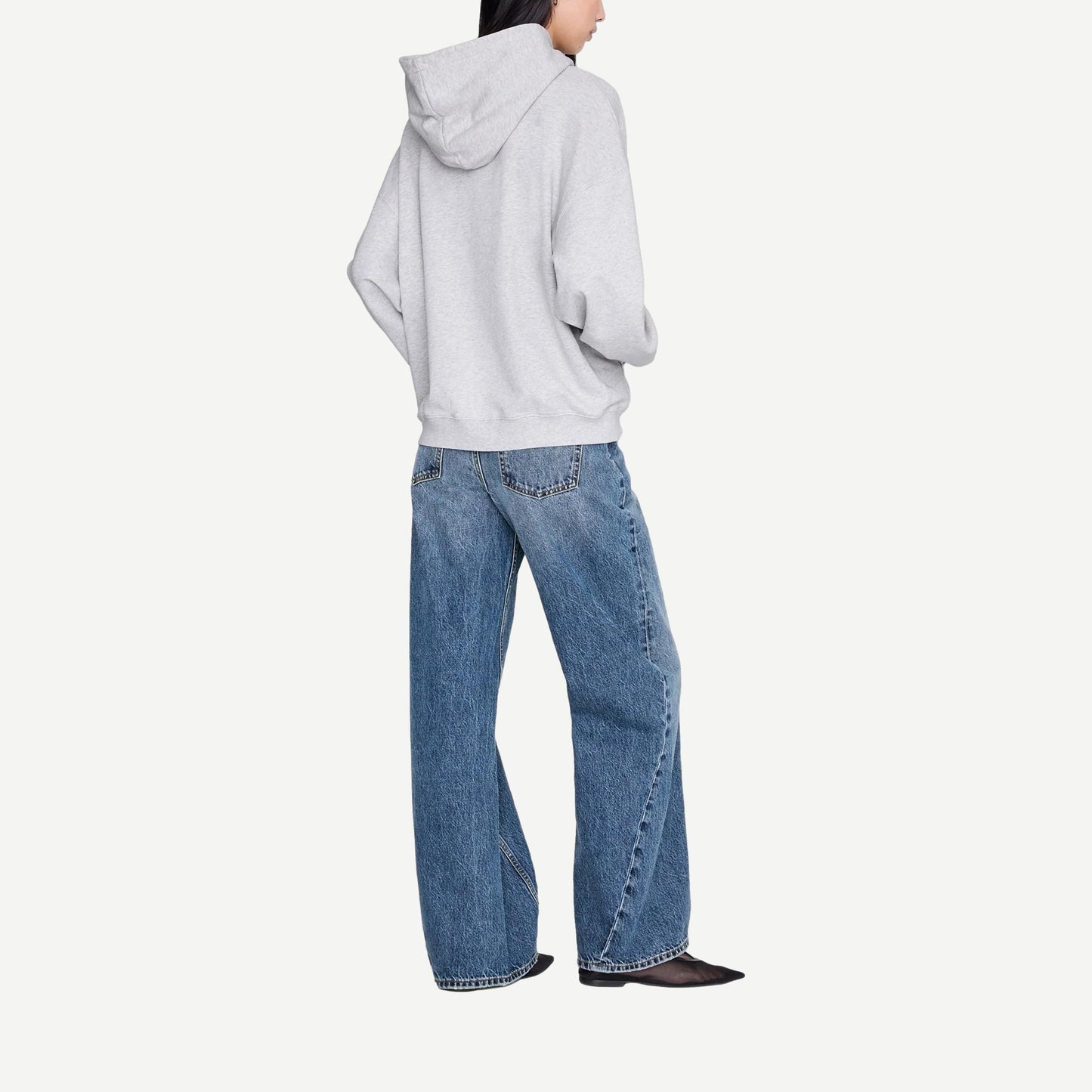Harvey Sweatshirt Paris Stencil - Heather Grey