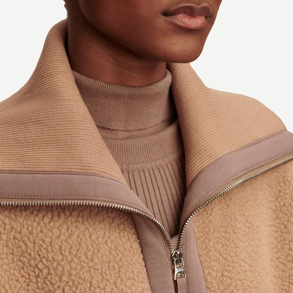 Eleanor Patch Pocket Fleece - Chanterelle