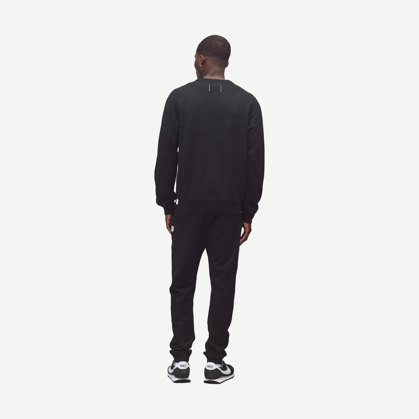 Knit Midweight Terry Slim Sweatpant - Black - Galvanic.co