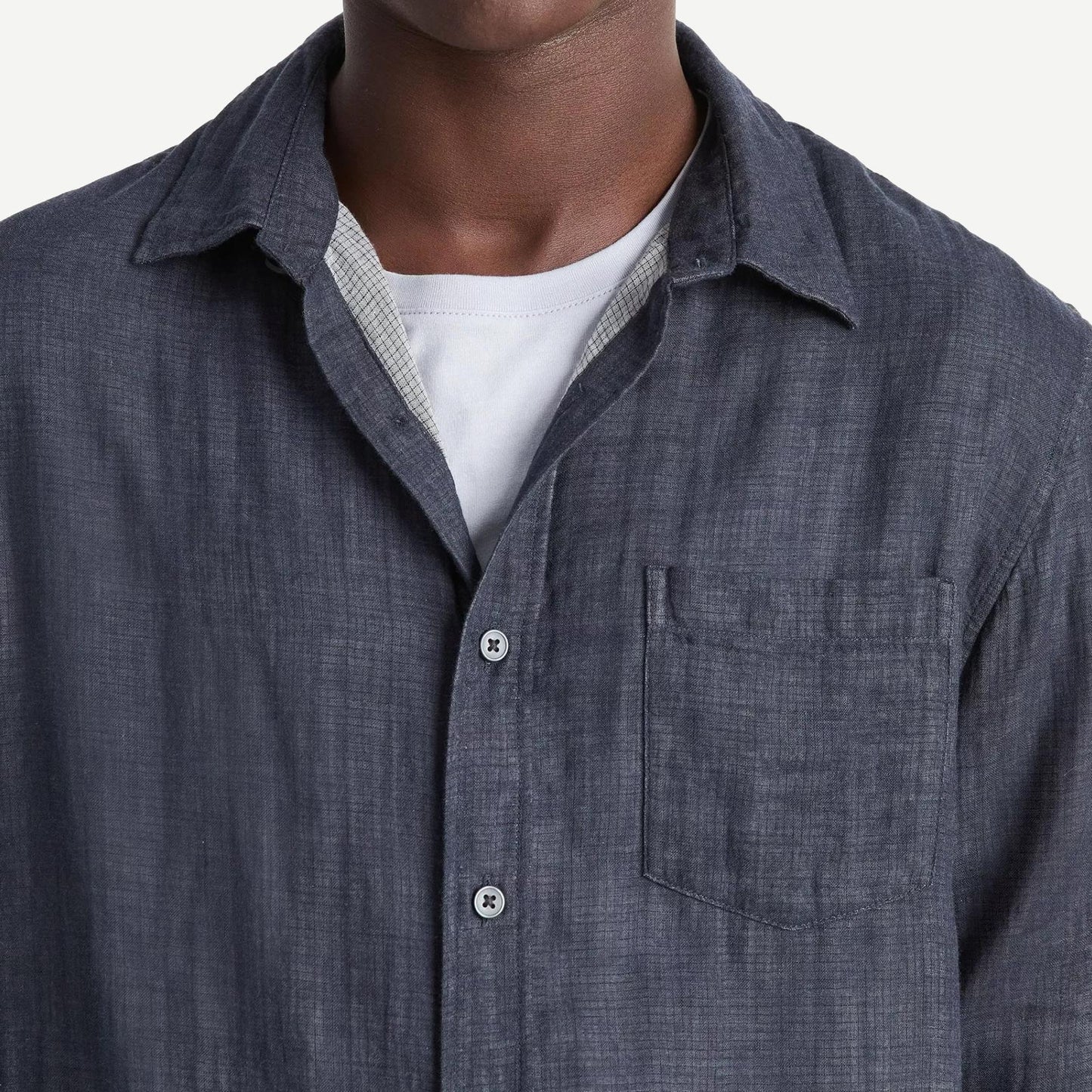 Heathered Double Face L/S Shirt - Coastal - Galvanic.co