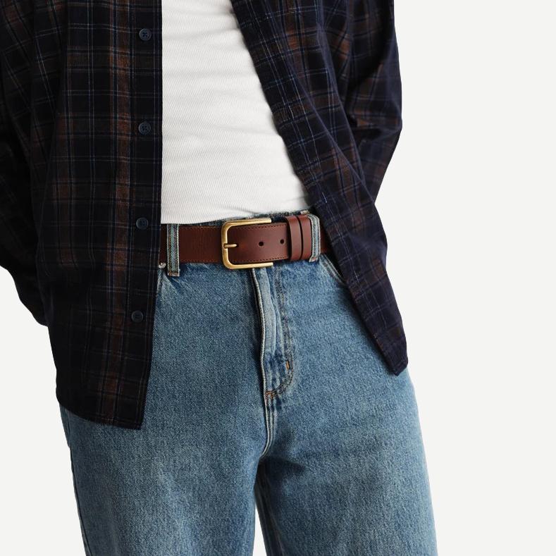 Paton Leather Belt - Brown - Galvanic.co