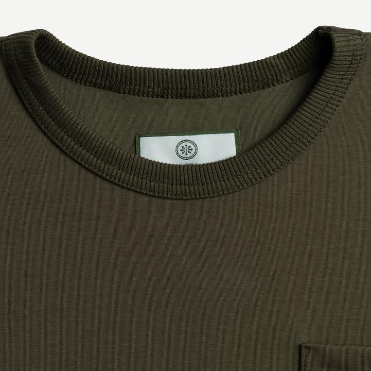 Button Tee - Olive - Galvanic.co