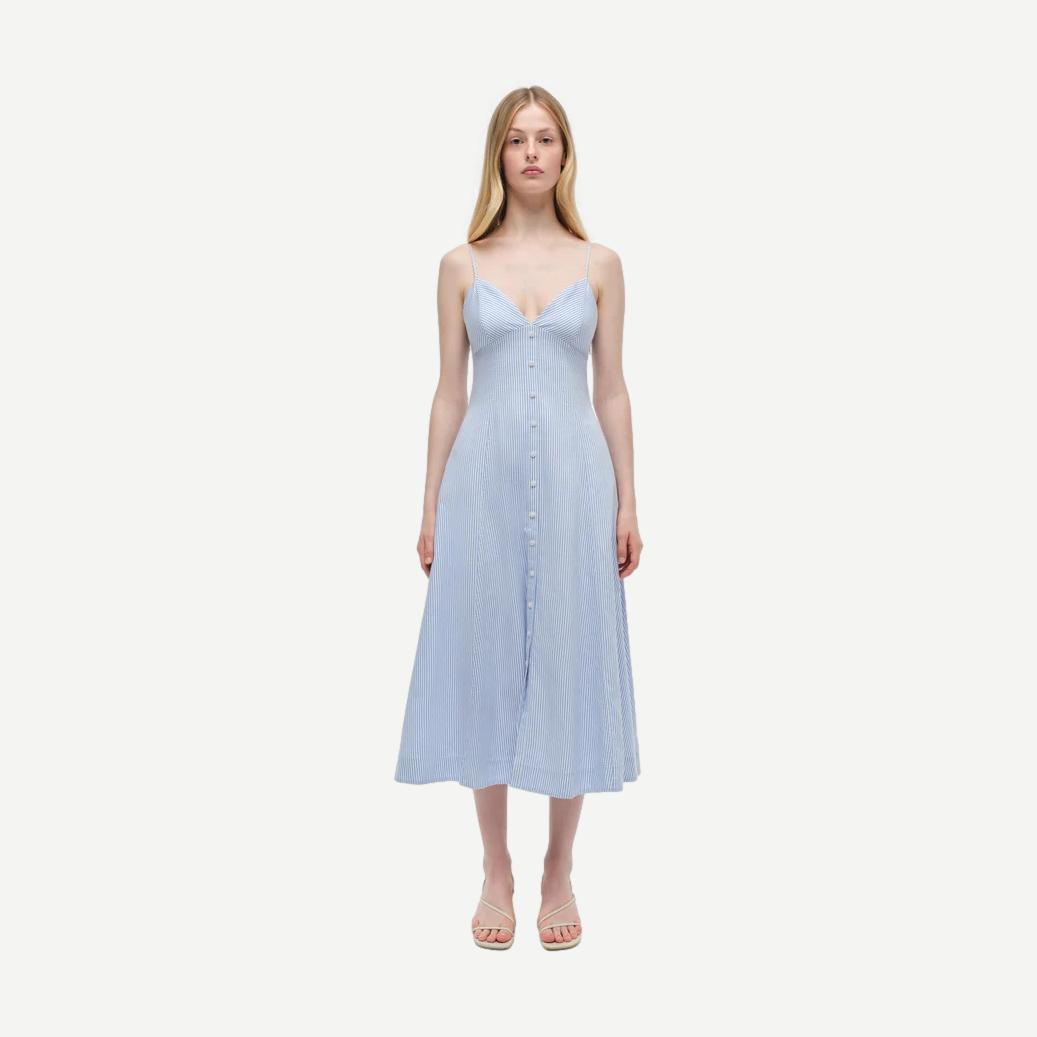 Honor Cami Midi Dress - Blue Hydrangea - Galvanic.co