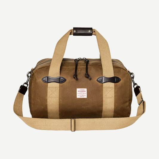 Tin Cloth Small Duffle Bag - Dark Tan - Galvanic.co
