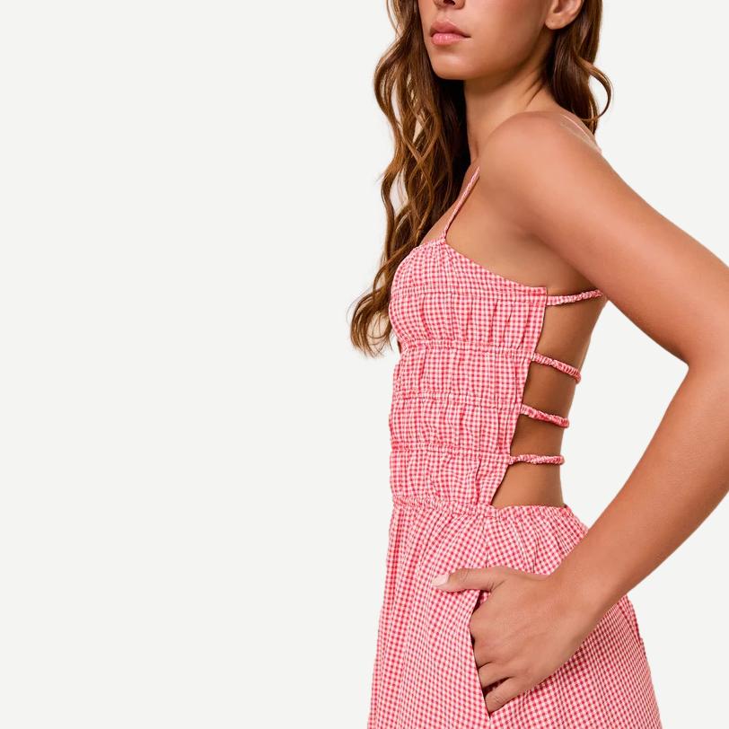 The Delta Dress - Lipstick Red Gingham