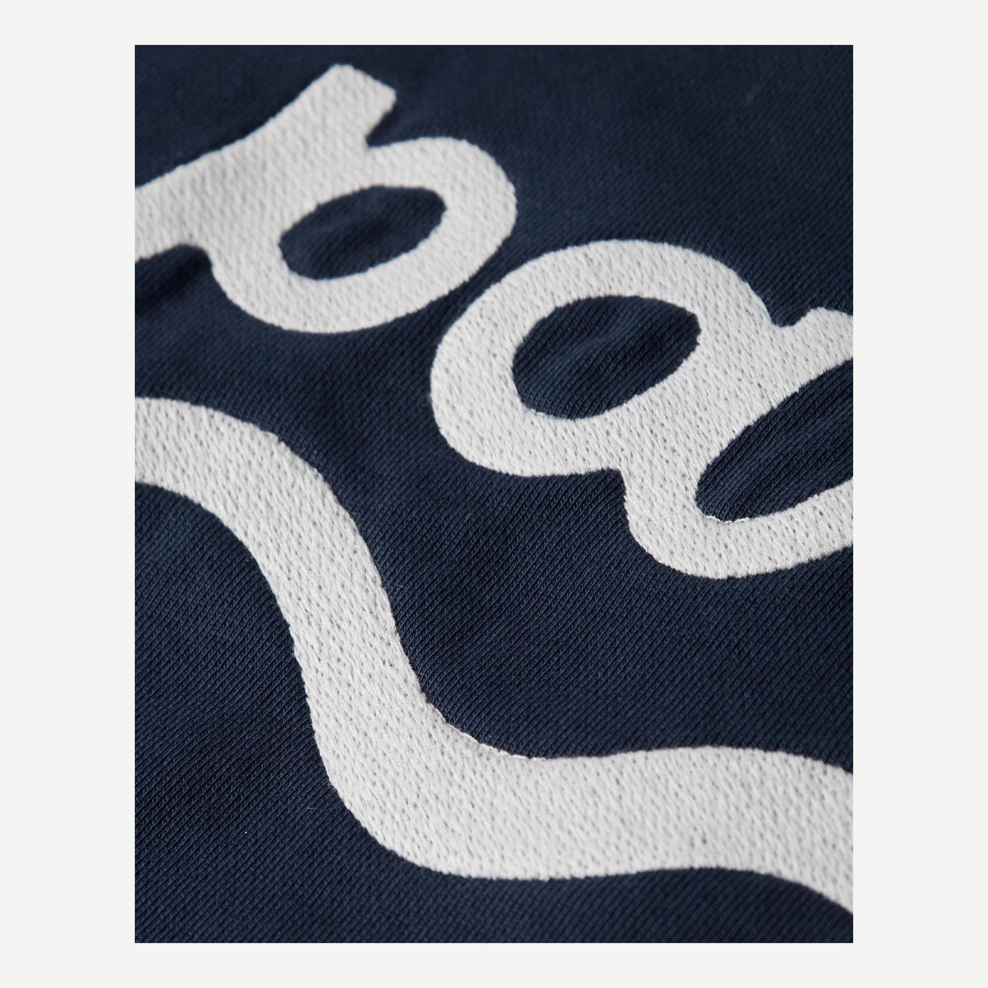 Water Wave Logo Crew Neck - Navy Blue - Galvanic.co