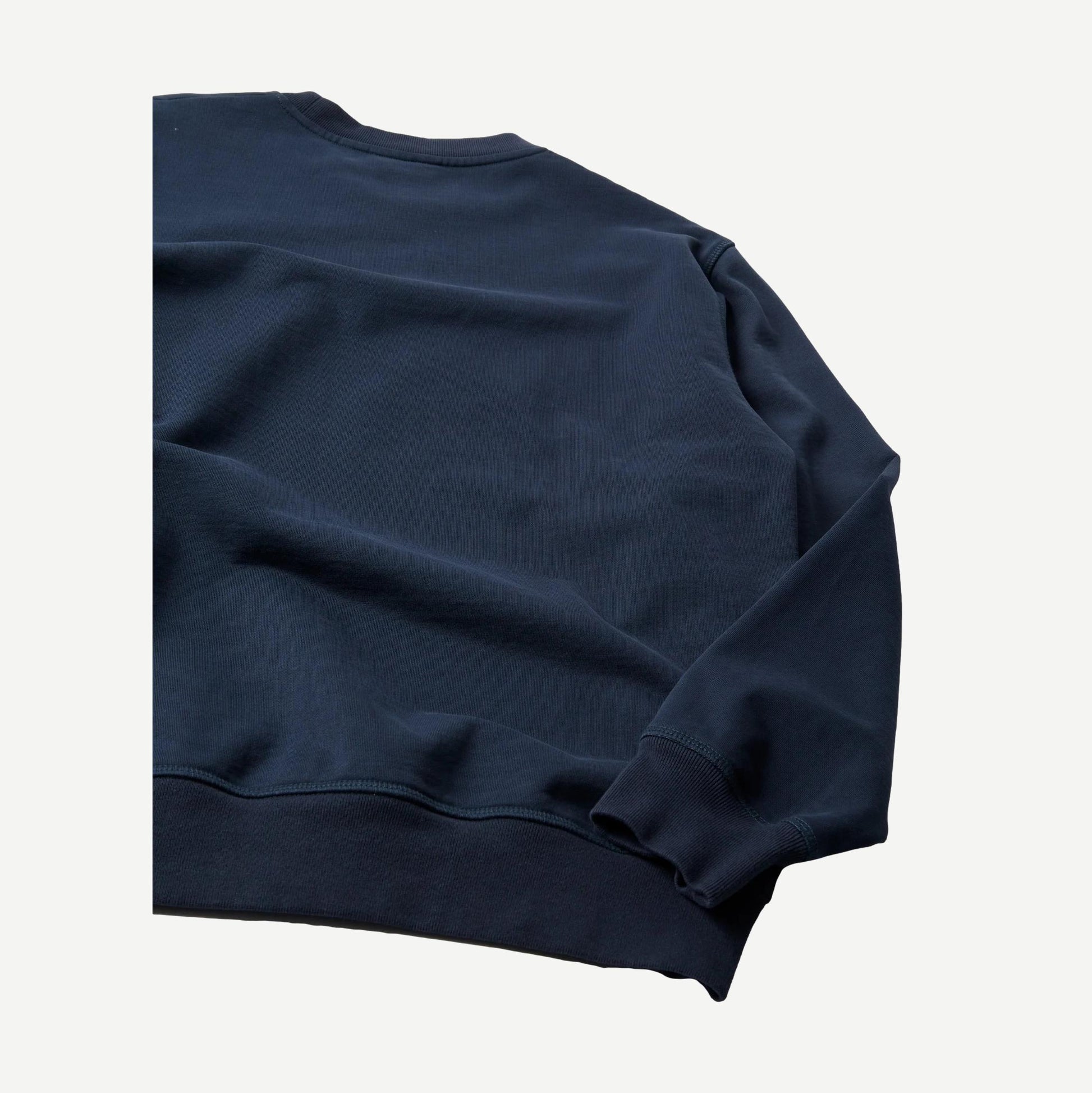 Water Wave Logo Crew Neck - Navy Blue - Galvanic.co