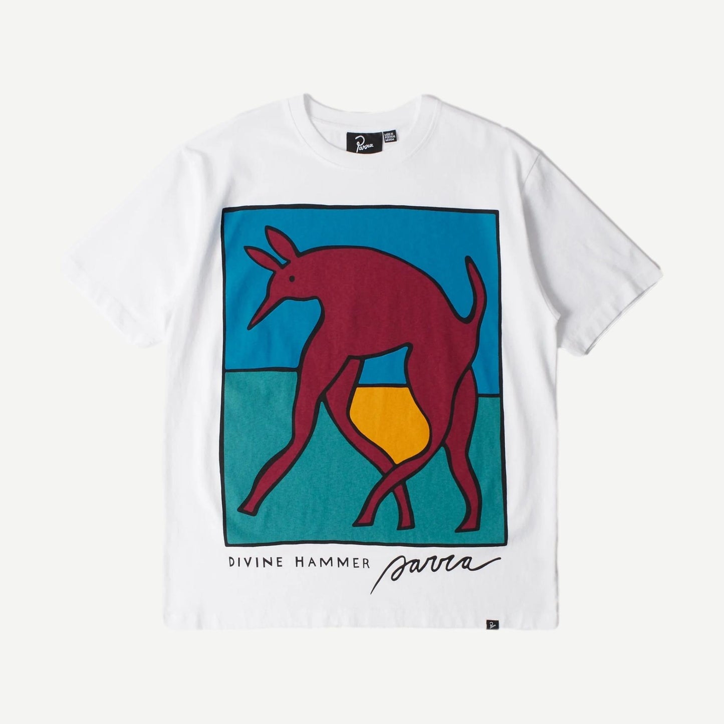 Bear Dog Hammer T-Shirt - White