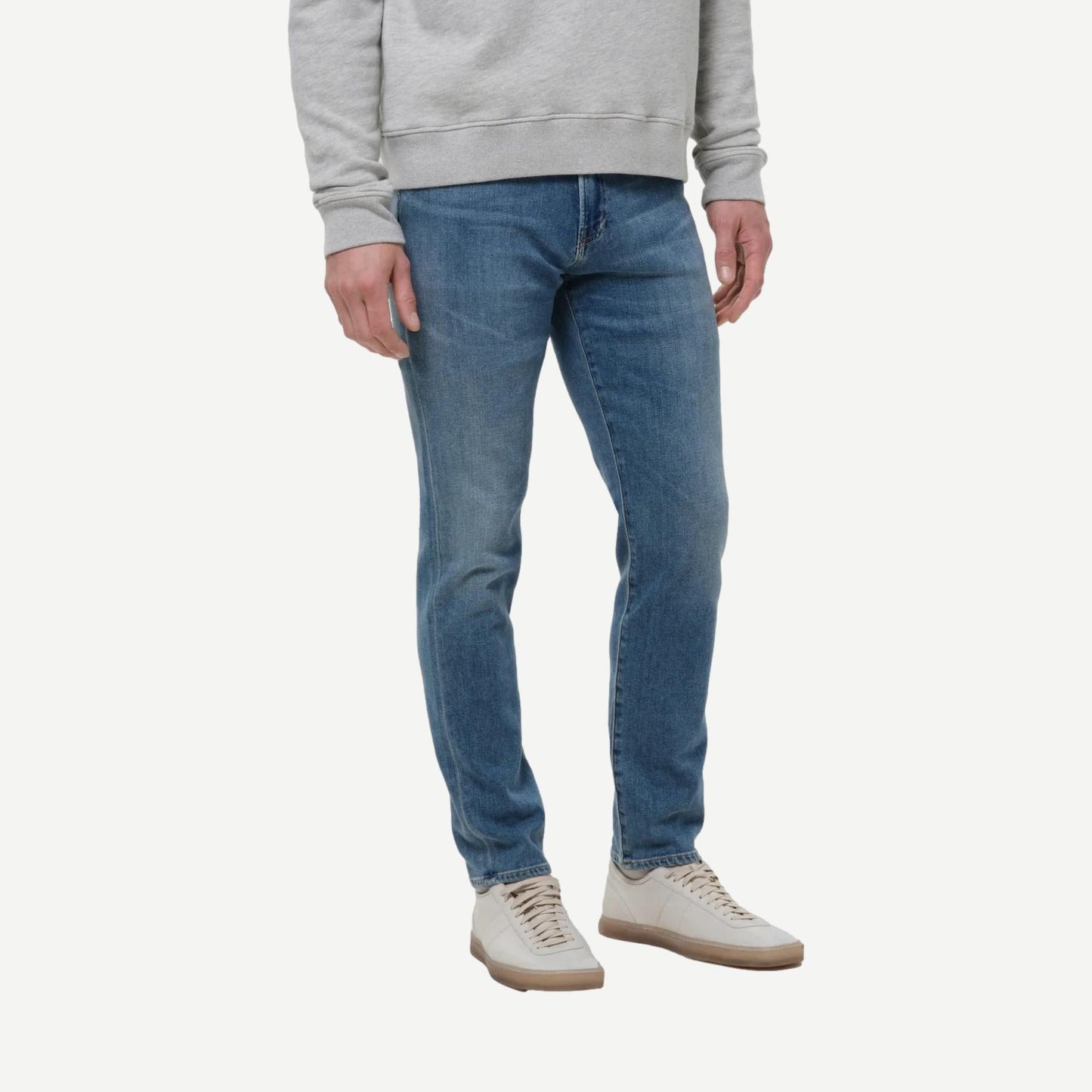 London Tapered Slim Cashmere Denim - Anders