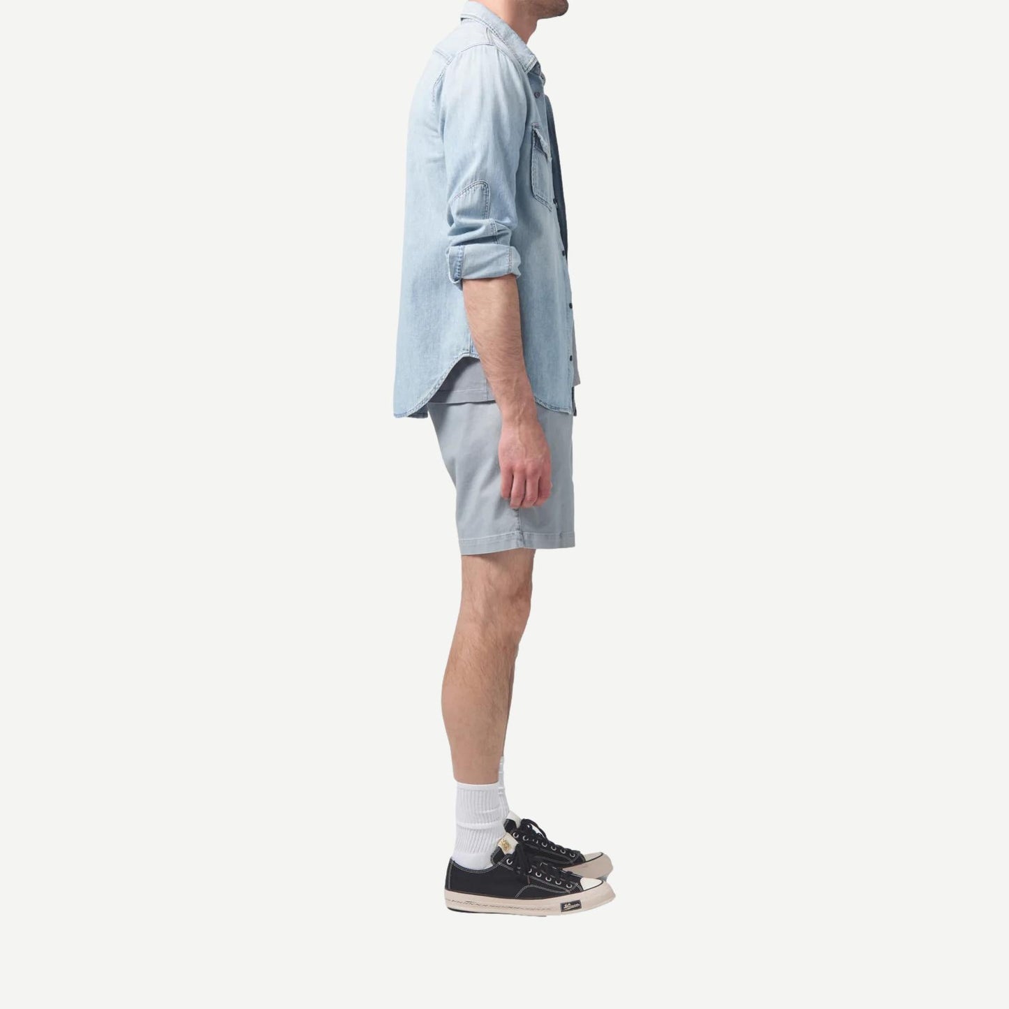 Finn Twill Chino Short - Stone Age - Galvanic.co