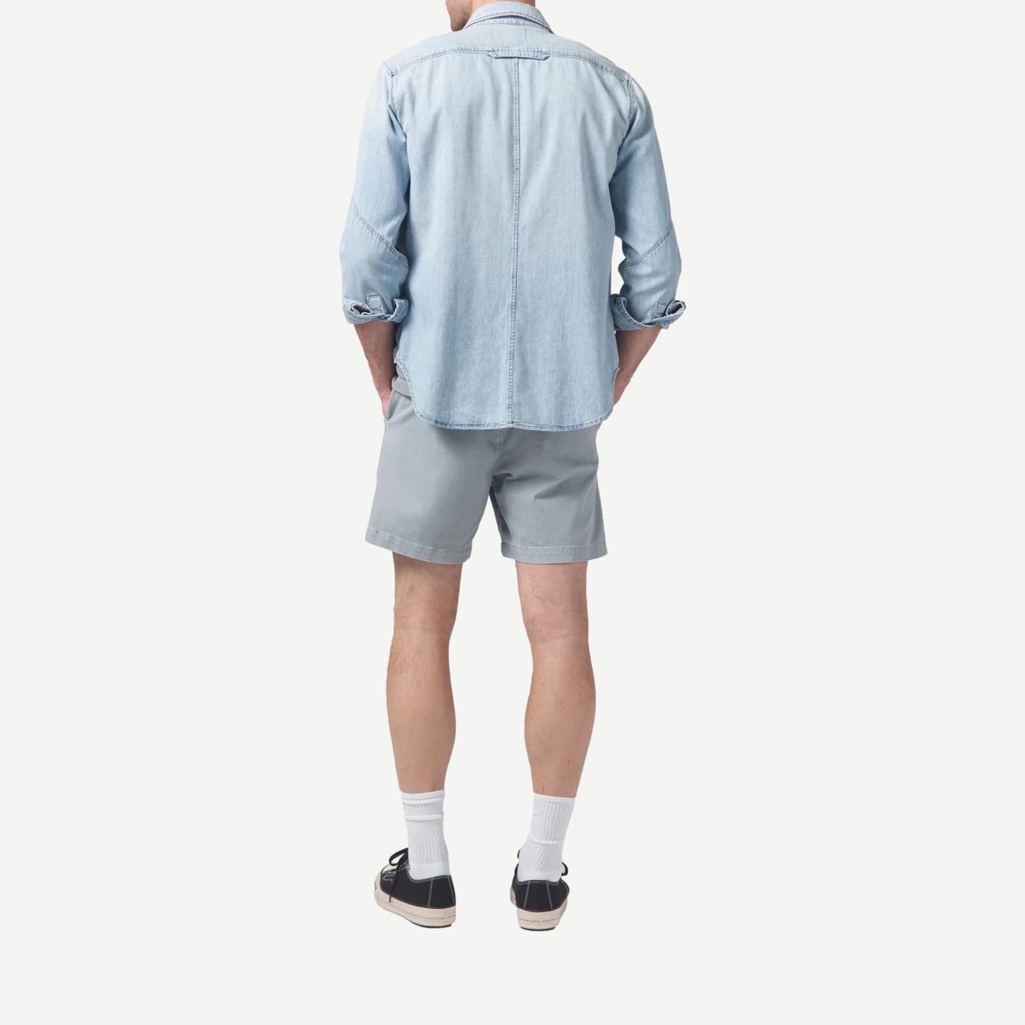 Finn Twill Chino Short - Stone Age - Galvanic.co