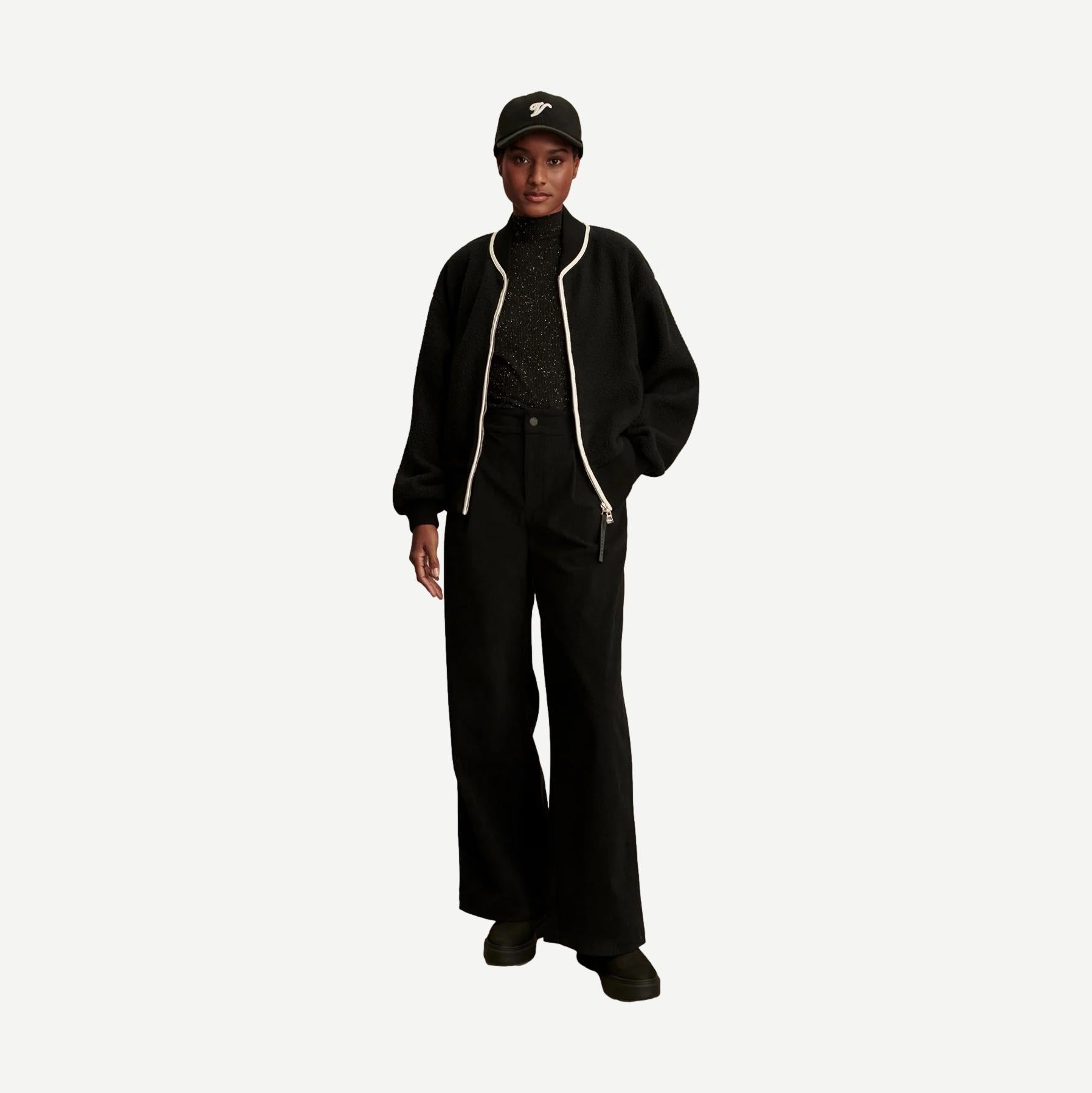 Hansley Fleece Jacket - Black - Galvanic.co