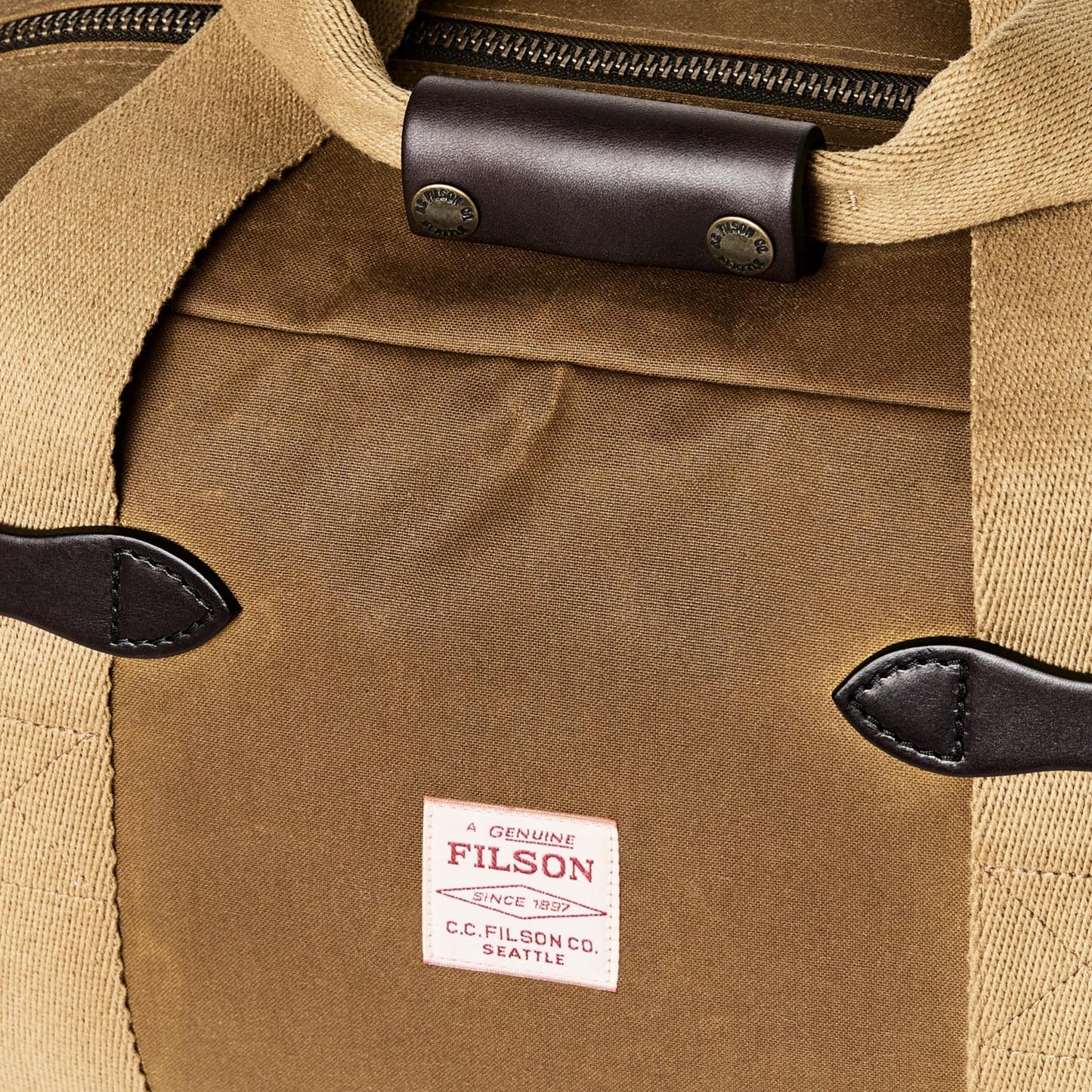 Tin Cloth Small Duffle Bag - Dark Tan