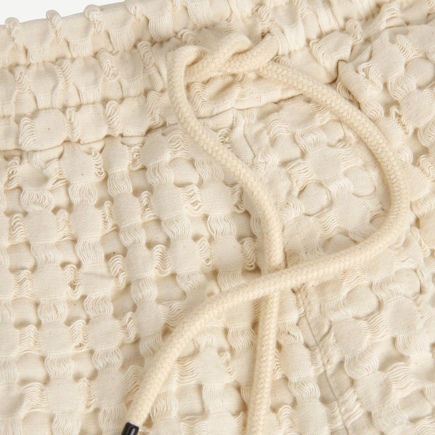 Porto Waffle Short - Ecru - Galvanic.co