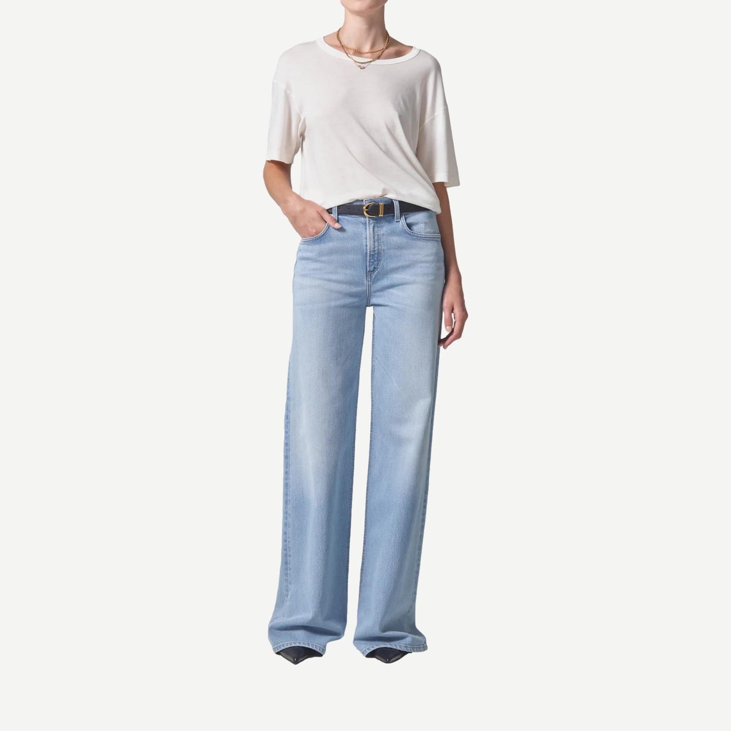 Elisabetta Relaxed Tee - Pashmina - Galvanic.co
