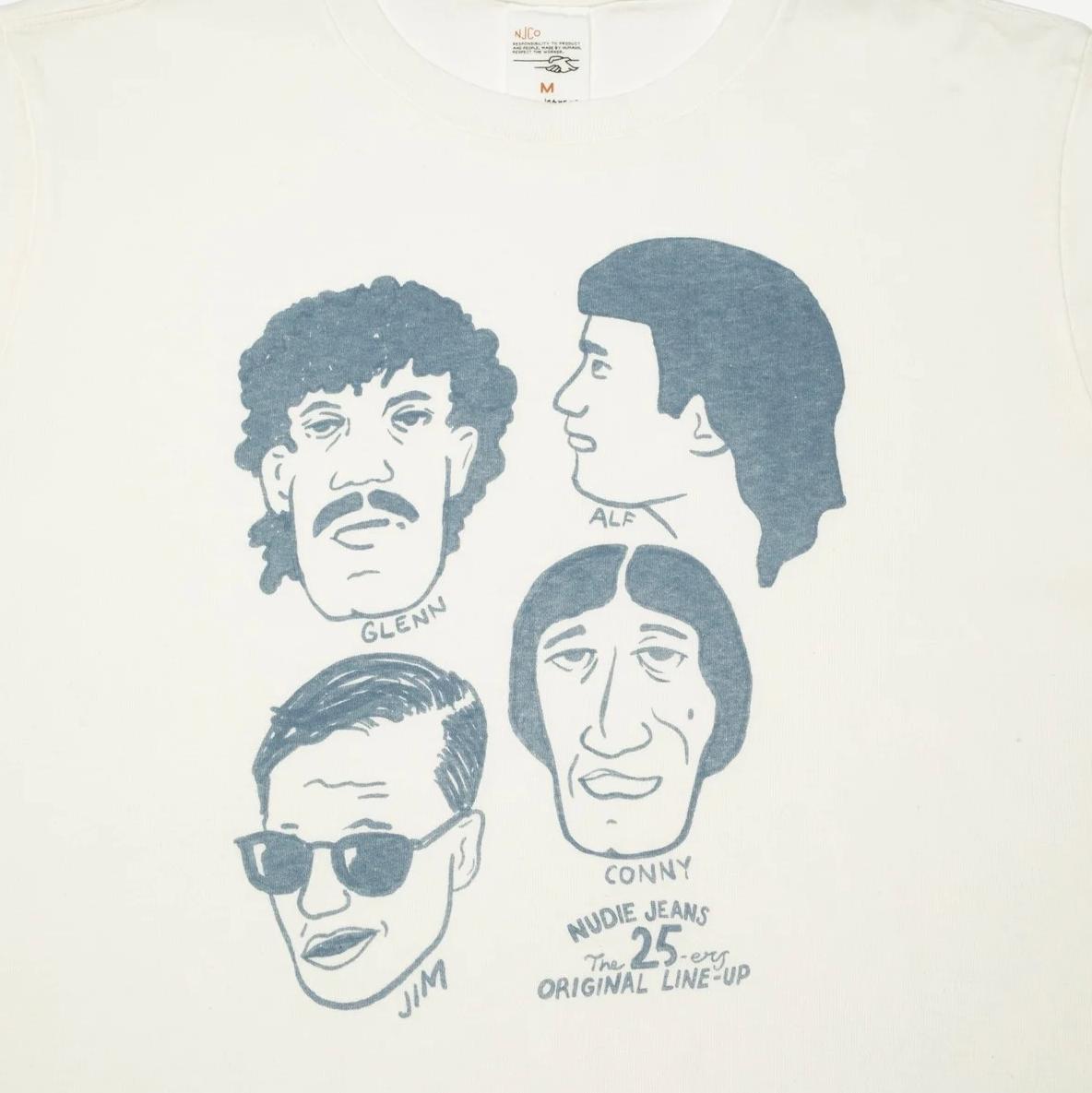 Roy T-Shirt Fab Four - Chalk White