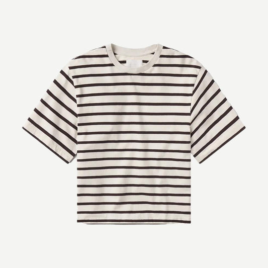 Goldie Tee - Chocolate Stripe - Galvanic.co